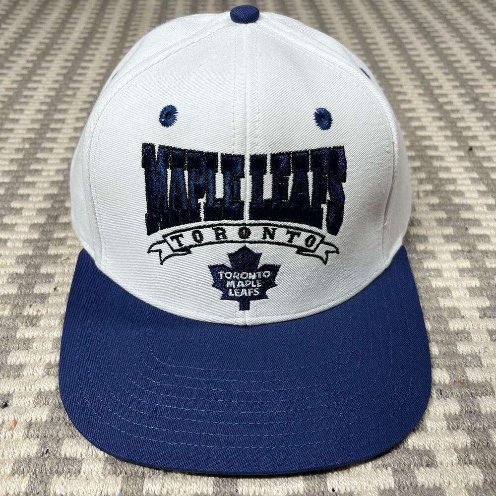 Toronto Maple Leafs Mens Flatbrim Snapback Vintage‎ Hockey White Hat NEW
